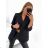 Women's Long Roll Up Sleeve Lined Jacket (S/M ONE SIZE) ITALIAN FASHION IM423JANE