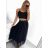 Women's Elegant Belt Long Sleeve Dress (S/M ONE SIZE) ITALIAN FASHION IMM23UN6139