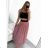 Women's Elegant Belt Long Sleeve Dress (S/M ONE SIZE) ITALIAN FASHION IMM23UN6139