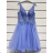 Women's elegant evening dress with straps (S/M ONE SIZE) ITALIAN FASHION IMPSH2350119 dark pink S / M
