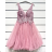 Women's elegant evening dress with straps (S/M ONE SIZE) ITALIAN FASHION IMPSH2350119 dark pink S / M