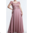 Women's Long Elegant Casual Short Sleeve Dress (S/M ONE SIZE) ITALIAN FASHION IMPSH2380706 white S / M