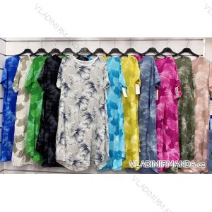 Women's Long Chiffon Short Sleeve Dress (S/M ONE SIZE) ITALIAN FASHION IMWGM23456