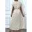 Women's Long Chiffon Short Sleeve Dress (S/M ONE SIZE) ITALIAN FASHION IMWGM23456