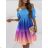 Women's Long Chiffon Short Sleeve Dress (S/M ONE SIZE) ITALIAN FASHION IMWGM23456