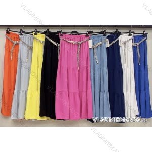 Women's Belted Long Skirt (S/M/L ONE SIZE) ITALIAN FASHION IMWB23126