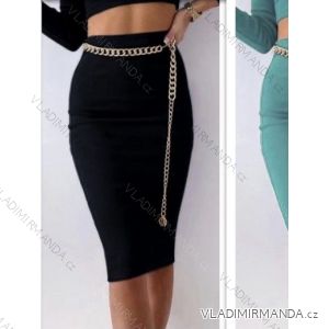 Women's Medium Length Skirt (S/M ONE SIZE) ITALIAN FASHION IMWB23134