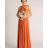 Women's Dress Long Straps Variable Tie (S/M/L/XL ONE SIZE) ITALIAN FASHION IMM223000HG - Fuchsia Pink - S/M