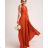 Women's Dress Long Straps Variable Tie (S/M/L/XL ONE SIZE) ITALIAN FASHION IMM223000HG - Fuchsia Pink - S/M