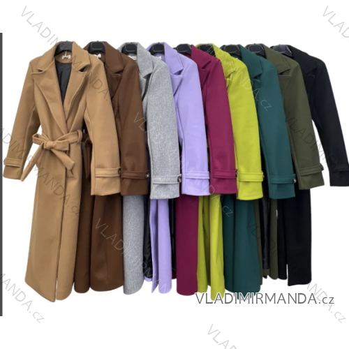 Women's Autumn Leather Long Sleeve Coat (S/M ONE SIZE) ITALIAN FASHION IMPLM2255500