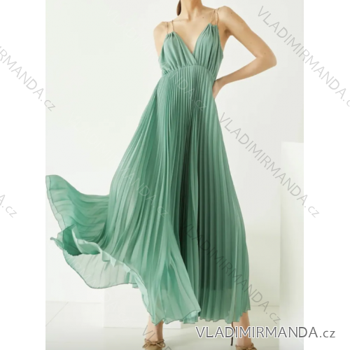 Women's long elegant dress with straps (S/M ONE SIZE) ITALIAN FASHION IMPLP2389050135