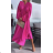 Women's Long Elegant Long Sleeve Dress (S/M ONE SIZE) ITALIAN FASHION IMPGM2323068