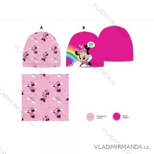 Minnie children's girl's hat and neckband set (52-54 cm) SETINO MIN23-1147/1148