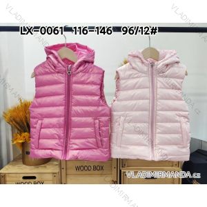 Vest with hood children's youth girls' (116-146) ACTIVE SPORTS ACT22HZL-7072A