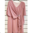 Women's Elegant Party Plus Size Short Sleeve Dress (2XL/3XL ONE SIZE) ITALIAN FASHION IMPSH2370013