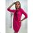Dress tied at the neck fuchsia