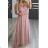 Women's long sleeveless party dress (S/M ONE SIZE) ITALIAN FASHION IMM238524