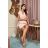 Women's Short Sleeve Party Dress (36-56) POLISH FASHION PMLMR23SIMONA-8 pink 36