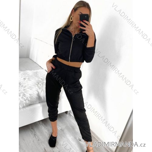 Women's long sleeve tracksuit and sweatshirt set (S/M ONE SIZE) ITALIAN FASHION IMPGM232633