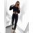 Šaty letní na ramínka dámské (S/M ONE SIZE) ITALSKÁ MÓDA IMPBB22B21841 S/M black