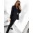 Šaty letní na ramínka dámské (S/M ONE SIZE) ITALSKÁ MÓDA IMPBB22B21841 black S
