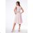 Šaty společenské krátký rukáv dámské (36-56) POLSKÁ MÓDA PMLMR23SIMONA light pink 36