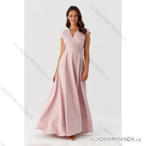 Women's Long Formal Short Sleeve Dress (36-56) POLISH FASHION PMLMR23AFRODYTA