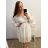 Women's Warm Long Sleeve Dress (L / XL ONE SIZE) ITALIAN FASHION IM422VERONA