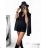 Women's Long Sleeve Elegant Belted Overalls/Dress (S/M ONE SIZE) ITALIAN FASHION IMM23m27030