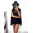 Women's Long Sleeve Elegant Belted Overalls/Dress (S/M ONE SIZE) ITALIAN FASHION IMM23m27030