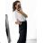 Women's Elegant Belt Long Sleeve Dress (S/M ONE SIZE) ITALIAN FASHION IMM23UN6139 S black