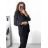 Šaty letní na ramínka dámské (S/M ONE SIZE) ITALSKÁ MÓDA IMPBB22B21841 black S