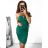 Women's Elegant Short Sleeveless Dress (S/M ONE SIZE) ITALIAN FASHION IMM23M27403