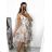 Šaty letní na ramínka dámské (S/M ONE SIZE) ITALSKÁ MÓDA IMPBB22B21841 S/M white