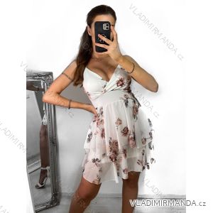 Women's Strapless Summer Dress (S/M ONE SIZE) ITALIAN FASHION IMPSH2321216B