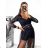 Šaty letní na ramínka dámské (S/M ONE SIZE) ITALSKÁ MÓDA IMPBB22B21841 S/M black
