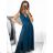 Elegant formal dress with straps for women (S / M ONE SIZE) ITALIAN FASHION IM321576 M / L red
