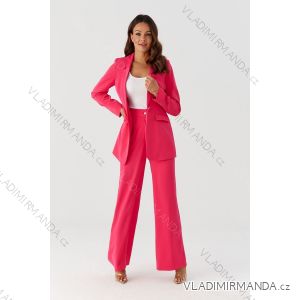 Women's Plus Size (34-54) Elegant Long Pants and Long Sleeve Blazer Set POLISH FASHION PMLMR23Garnitur