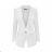 Souprava elegantní kalhoty dlouhé a sako dlouhý rukáv dámská nadrozměr (34-54) POLSKÁ MÓDA PMLMR23Garnitur white 34