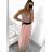 Women's Elegant Belt Long Sleeve Dress (S/M ONE SIZE) ITALIAN FASHION IMM23UN6139