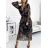 Women's Long Chiffon Long Sleeve Dress (S/M ONE SIZE) ITALIAN FASHION IMWGB23698