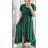 Women's Long Chiffon Short Sleeve Dress (S/M ONE SIZE) ITALIAN FASHION IMWGM23456