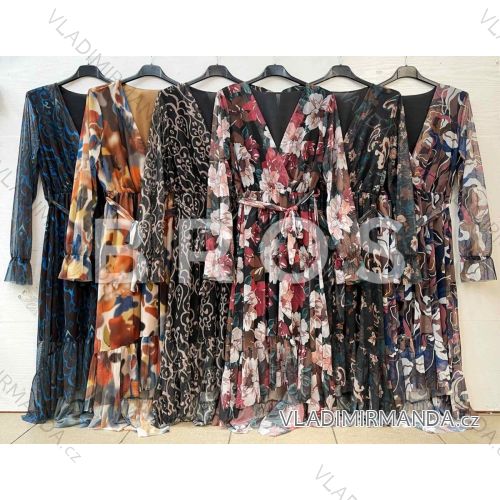 Summer Shirt Dress Long Sleeve Oversize Women's (S / M ONE SIZE) ITALIAN FASHION IMWM216078