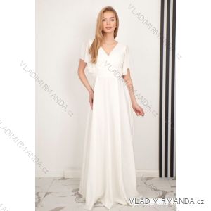 Women's Long Formal Short Sleeve Dress (36-54) POLISH FASHION PMLMR23LAURA