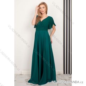 Women's long party short sleeve dress (36-54) POLISH FASHION PMLMR23LAURA-2