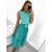 Šaty elegantní tylové s krajkou bez rukávů dámské (S/M ONE SIZE) ITALSKÁ MÓDA IMM239662 S/M white