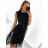 Šaty elegantní tylové s krajkou bez rukávů dámské (S/M ONE SIZE) ITALSKÁ MÓDA IMM239662 S/M white