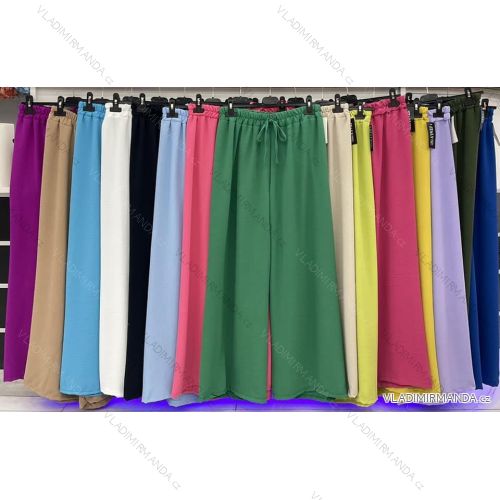 Women's Long Elegant Summer Pants (XL/2XL ONE SIZE) ITALIAN FASHION IMWD23994