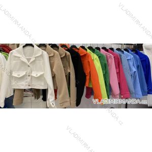 Women's Fluffy Long Sleeve Jacket (S/M ONE SIZE) ITALIAN FASHION IMWE231007