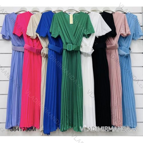 Women's Long Summer Belt Short Sleeve (S / M ONE SIZE) ITALIAN FASHION IMWD222213